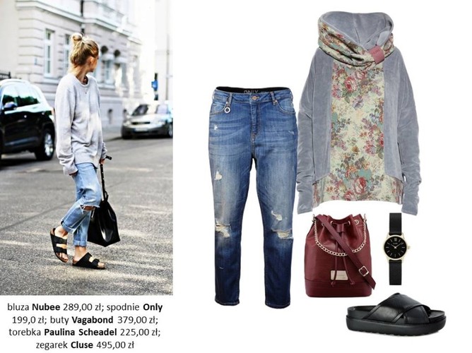 STYLIZACJE z luźną bluzą