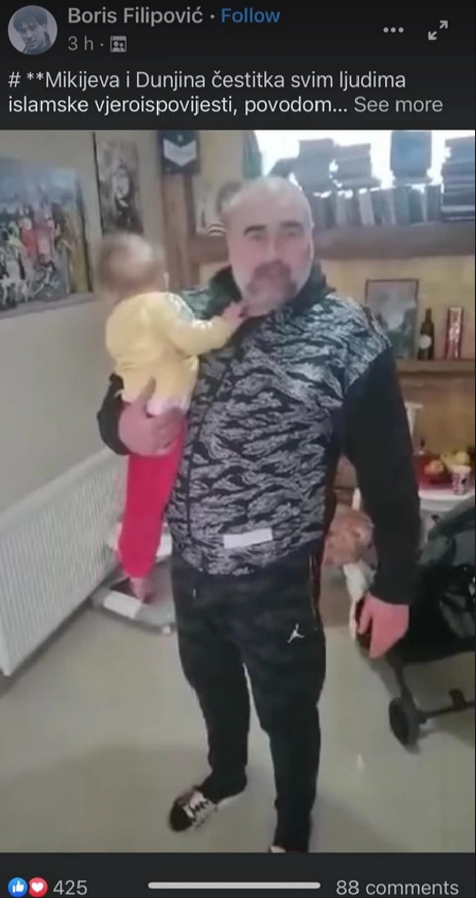 Miki Đuričić sa ćerkicom Dunjom