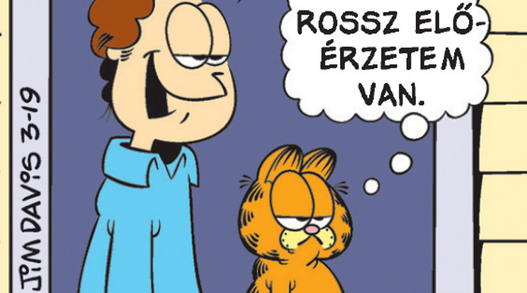 Rossz előérzete van Garfieldnak