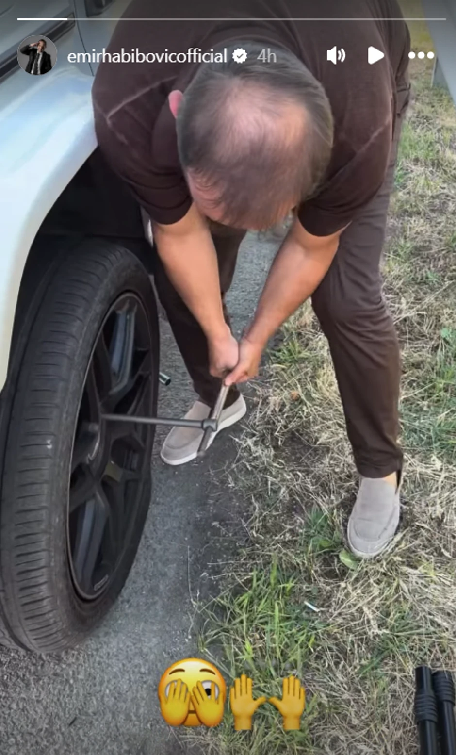 Emiru Habiboviću pukla guma