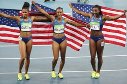 Szybkie jak błyskawica, a do tego urodziwe. Lekkoatletki z USA błyszczą na bieżni w Rio de Janeiro
