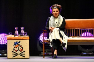 Premiera powieści 'Empuzjon'. Tokarczuk: Wszyscy jesteśmy na wojnie, a to, jak zabieramy głos i co mówimy jest rodzajem broni