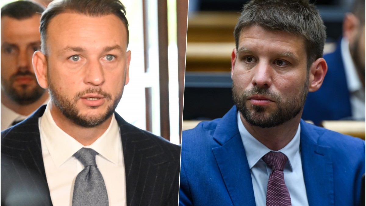 Matúš Šutaj Eštok a Michal Šimečka.