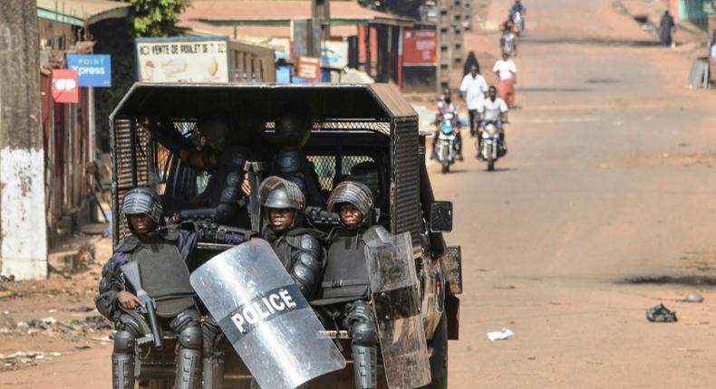 Guinean police have been clashing with anti-government protesters