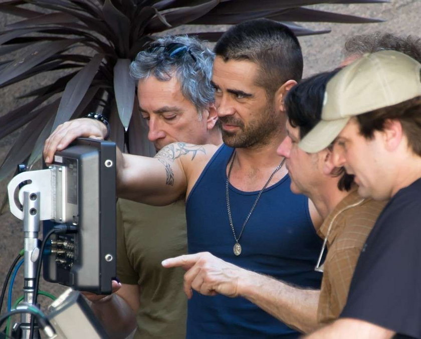 Colin Farrell na planie filmu