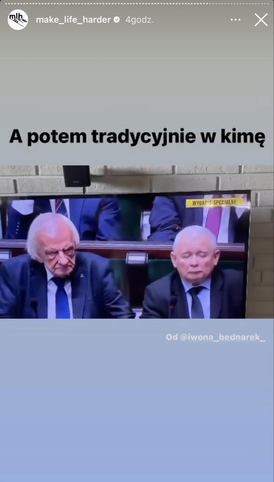 Jarosław Kaczyński podczas posiedzenia Sejmu 