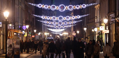 Kraków rozbłysnął świątecznym blaskiem