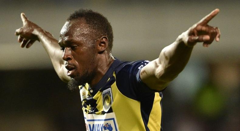 Olympic sprinter Usain Bolt scored twice in his first start for Australia's Central Coast Mariners