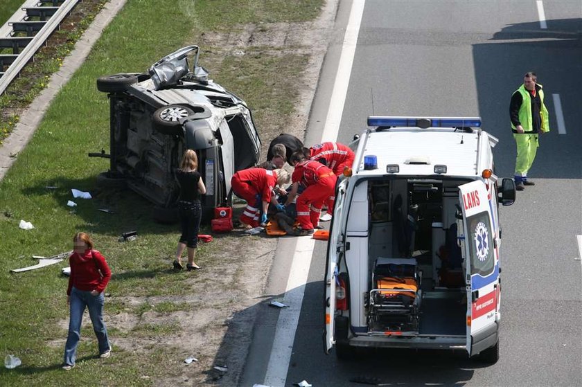 wypadek, autostrada a4, katowice