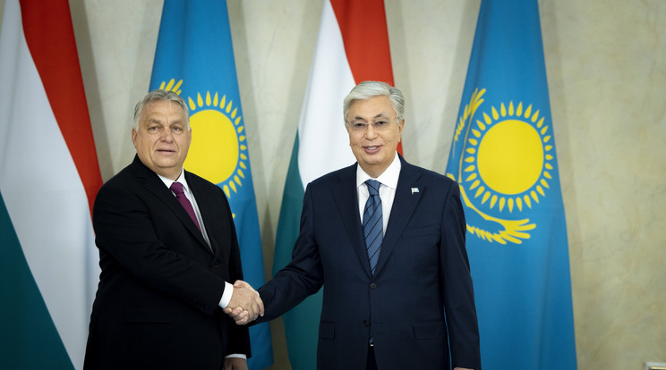 Orbán Viktor Kazahsztánban -/ MTI/Miniszterelnöki Sajtóiroda/Fischer Zoltán