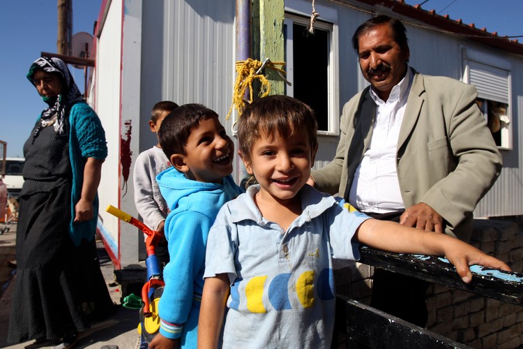 Osada Romów w mieście Farsala w centrum Grecji