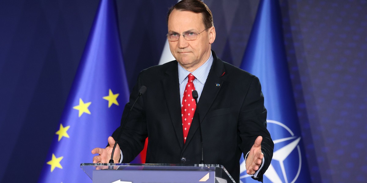 Europoseł Radosław Sikorski. 