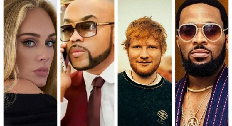 Adele, Banky W, Ed Sheeran, D'banj