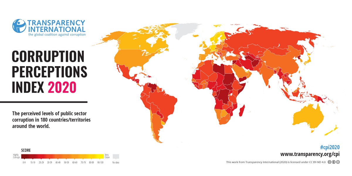 Corruption Perceptions Index 2020