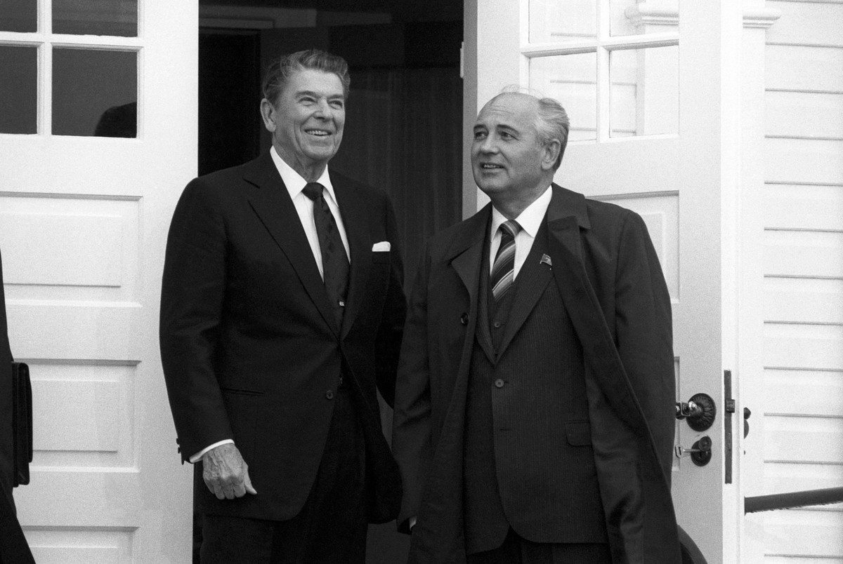 Ronald Reagan i Michaił Gorbaczow