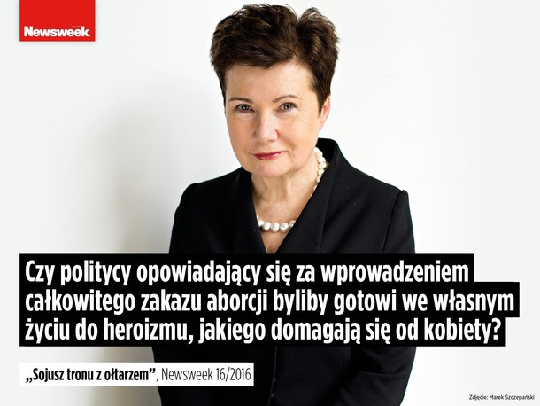 Hanna Gronkiewicz-Waltz dla Newsweeka