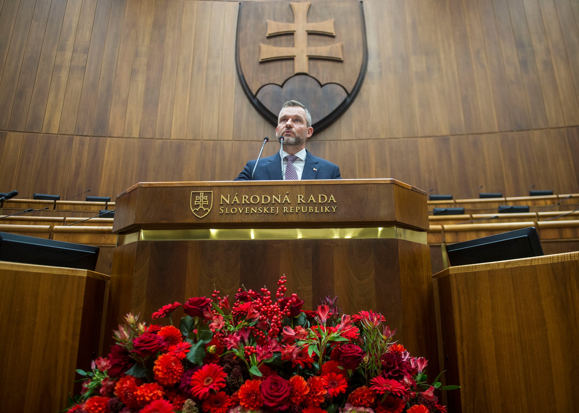 Novozvolený predseda NR SR Peter Pellegrini (Hlas-SD).