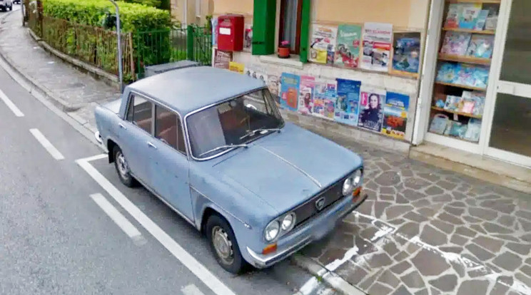 47 évig parkolt egy helyben Conegliano városában ez a Lancia / Fotó: Google Maps