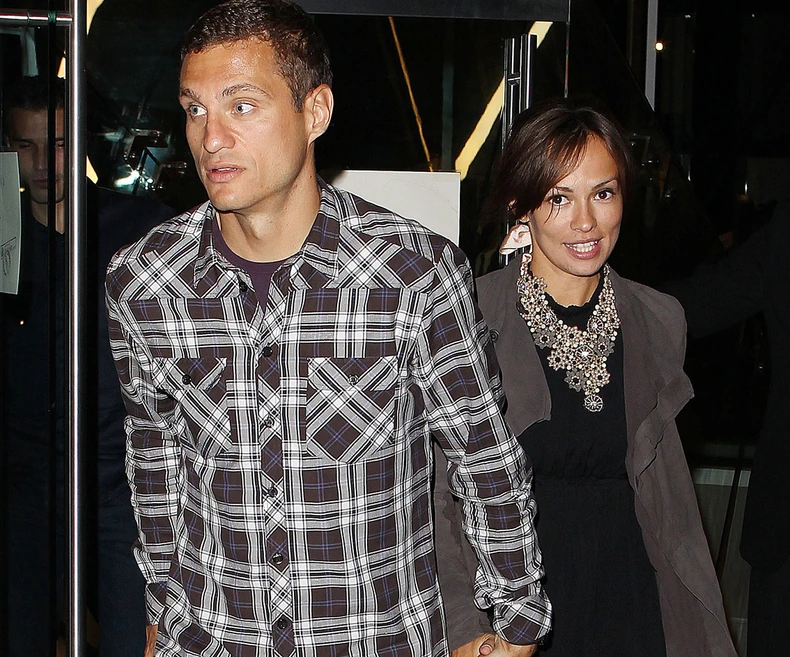 Nemanja Vidić sa suprugom Anom