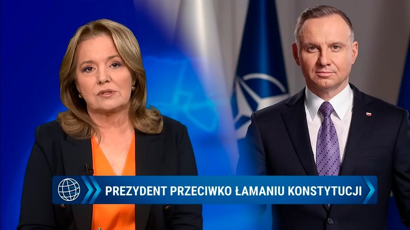 Danuta Holecka w stacji Republika TV.