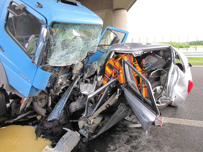 Wypadek na autostradzie a4