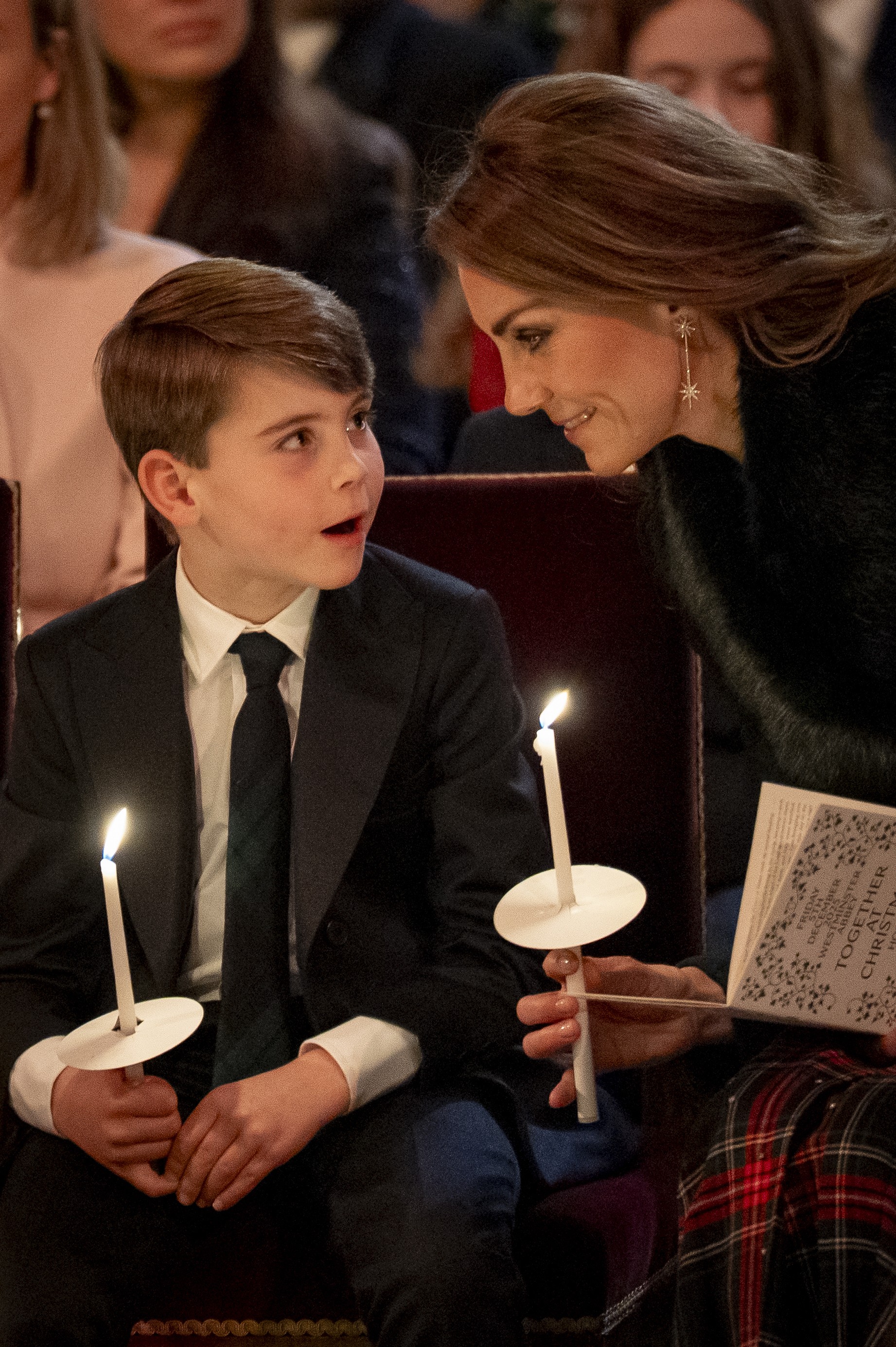 Princ Louis a princezná Kate.