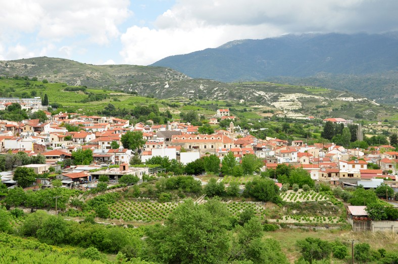 Widok na Omodos