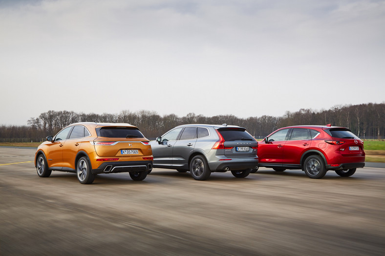 DS 7 vs. Mazda CX-5 i Volvo XC60