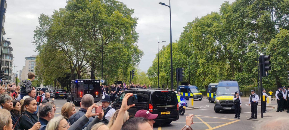 Ulice Londynu w dzień pogrzebu Elżbiety II