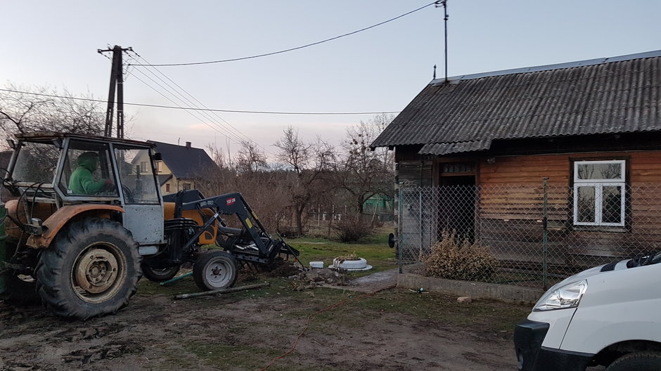 Siedlisko w Kucharach Żydowskich przed remontem