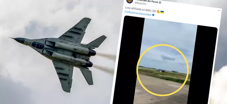 Centymetry nad ziemią. Niewiarygodny przelot MiG-29 [WIDEO]