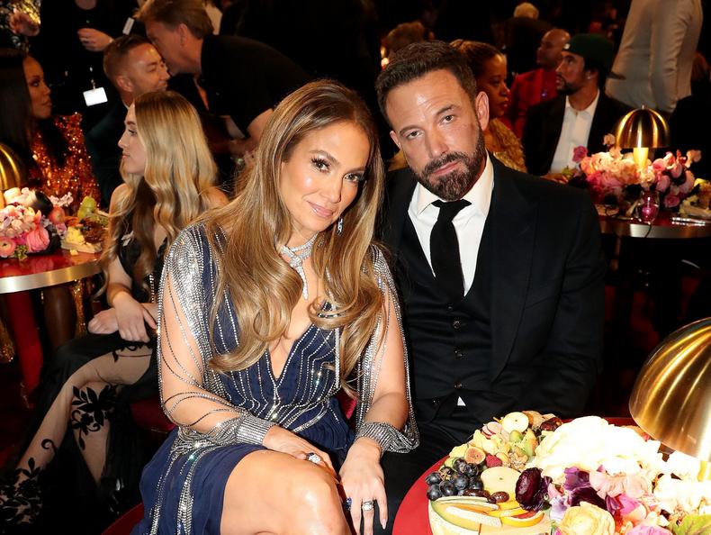 Jennifer Lopez and Ben Affleck at the 2023 Grammys.Johnny Nunez/Getty