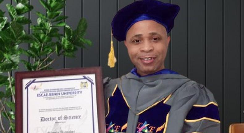 Founder of SoftTalk Messenger, Simple Azenabor bags Honorary Doctorate Degree in Science