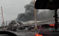 Wielki pożar w centrum Moskwy [NAGRANIA]