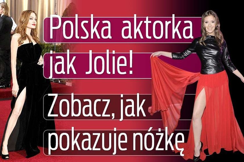 Klaudia Halejcio chce być jak Angelina Jolie Ale noga!