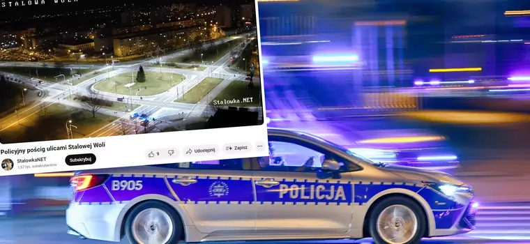 Po pościgu kierowca Audi wytłumaczył, że chciał "poczuć się jak w grze" [WIDEO]