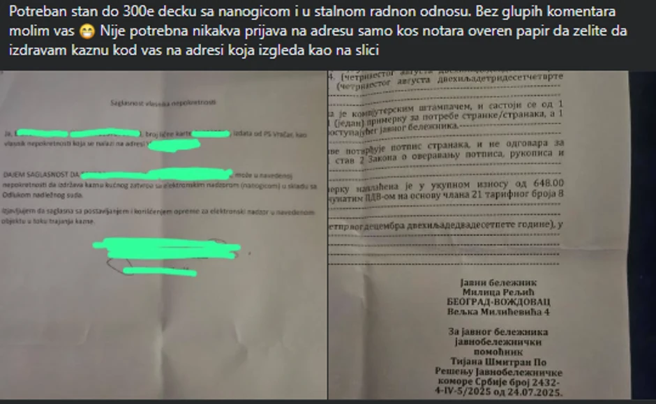 Izdavanje stana dečku sa nanogicom