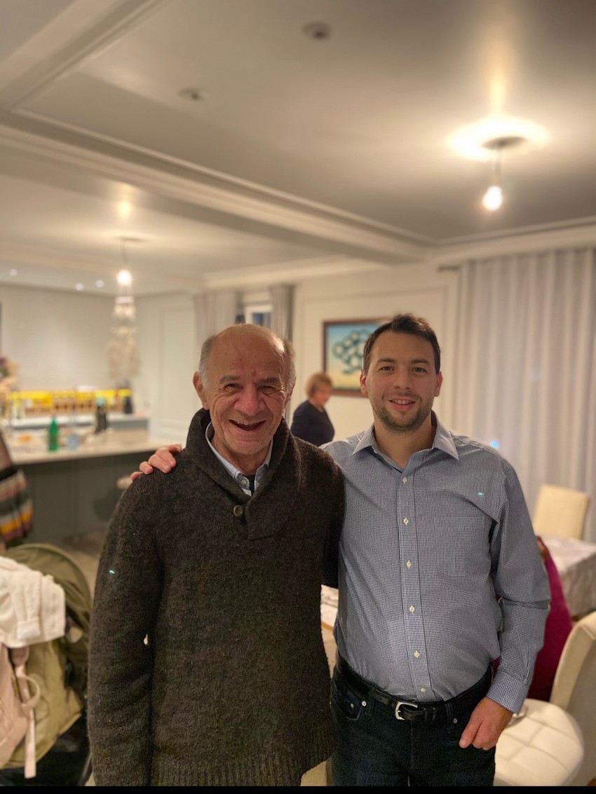 Nikola Milutinović sa ocem Predragom