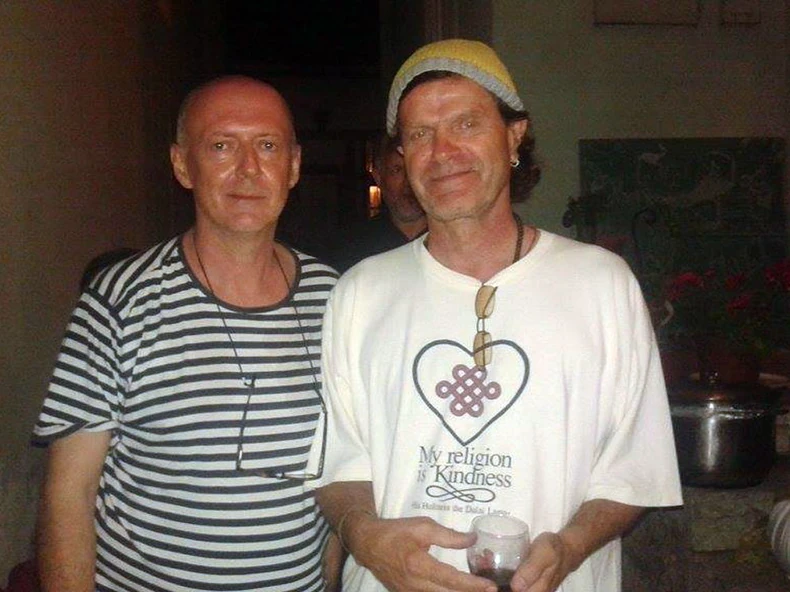 Kuvar Ljubomir Jovec Jovanović i umetnik Vladan Mijatović Živojnov