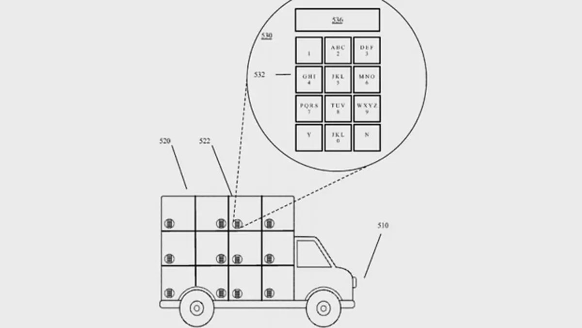 Google ma patent na autonomiczną ciężarówkę-paczkomat