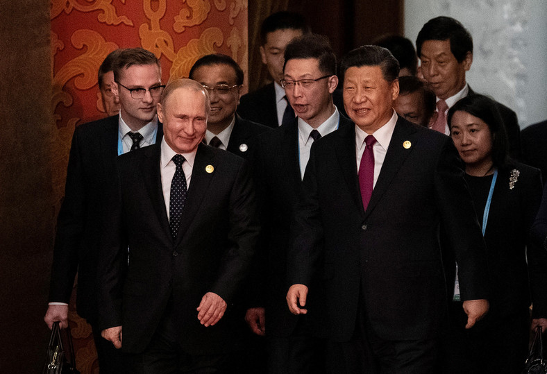 Prezydent Rosji Władimir Putin i prezydent Chin Xi Jinping, 2019 r.