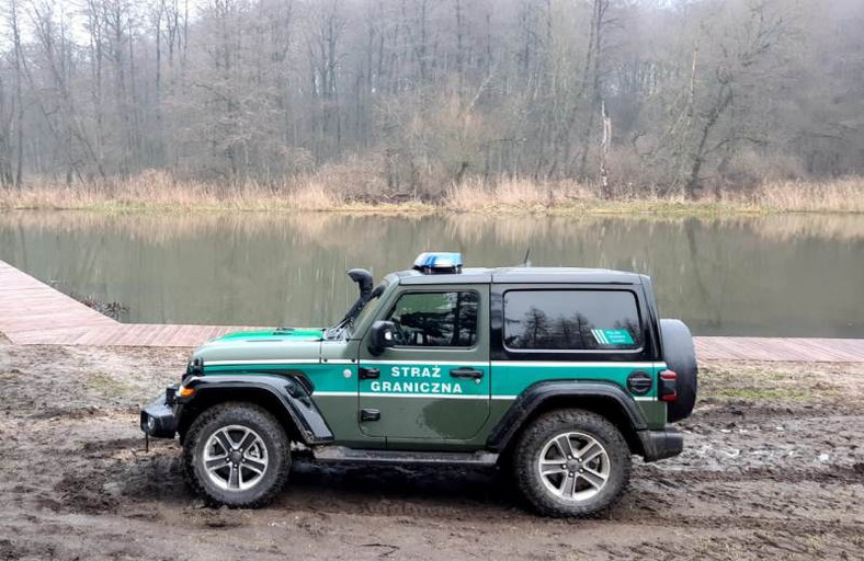 Jeep Wrangler straży granicznej