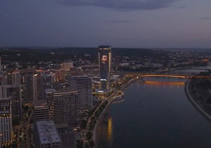 Kula Beograd obasjana u čast Đure Jakšića