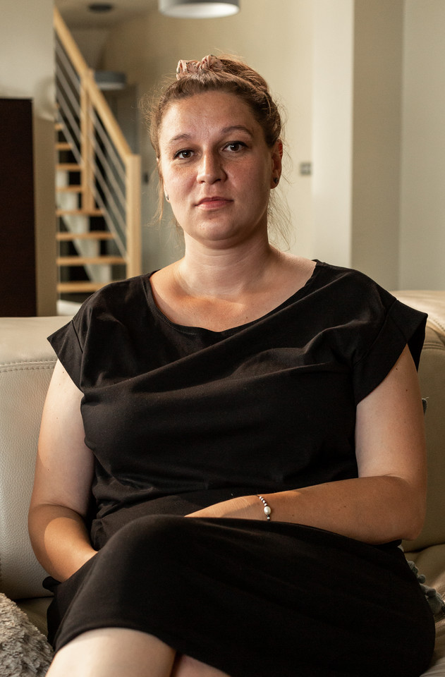Dziennikarka Marta Bilska na planie serialu "Sprawa Iwony Wieczorek"
