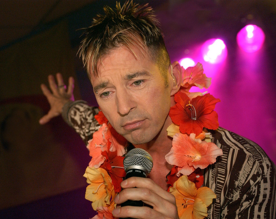 Limahl podczas koncertu w Warszawie (2004) 