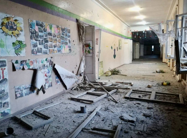 Dniepropietrowsk, zniszczona szkoła