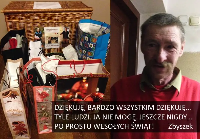 Pan Zbyszek i dary od ludzi dobrej woli