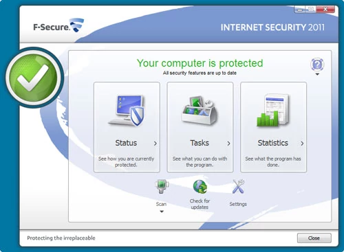 F-Secure Internet Security 2011 - ekran główny