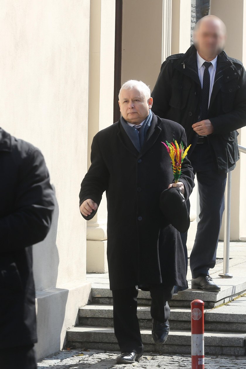 Kaczyński z palemką