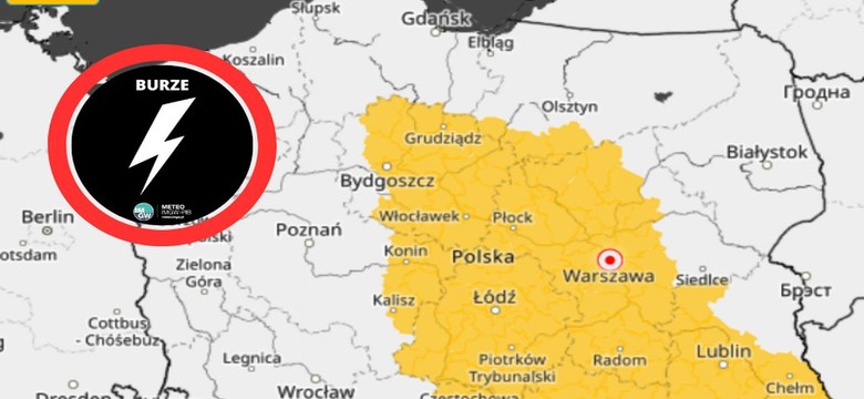 Silne burze uderzą dziś w Polskę. IMGW wydało alerty dla wielu województw
